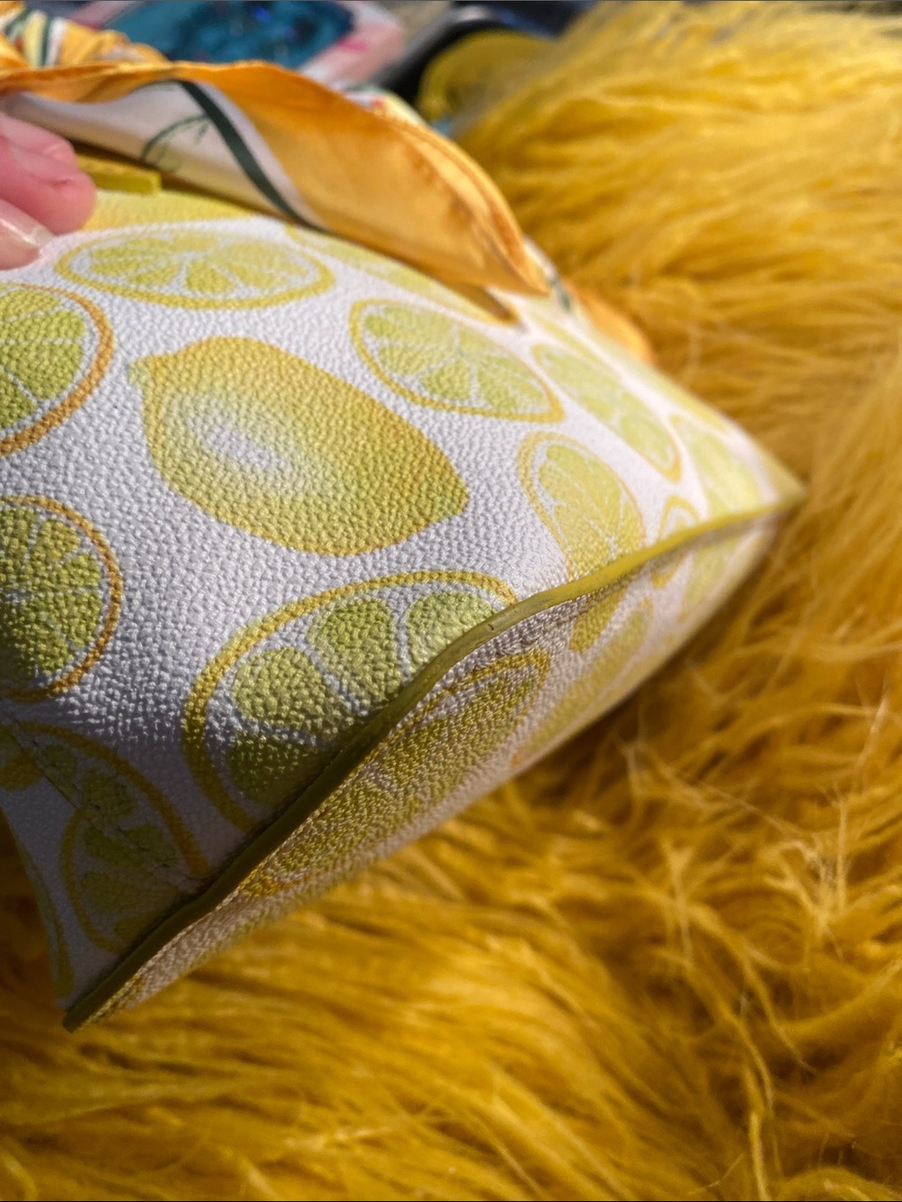 Dooney & Bourke Yellow Lemon-Print Top-Handle Satchel With Dustbag Bundle - Picture 5 of 10